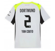 Borussia Dortmund Yan Couto #2 Koszulka Wyjazdowa 2025-26 Krótki Rękaw